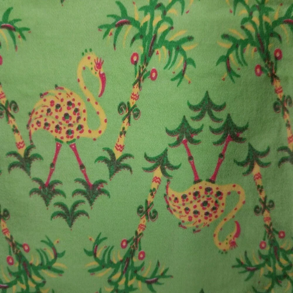 Vintage Govango Skirt Women's 8 Mini Pencil Straight Bird Tropical Stretch